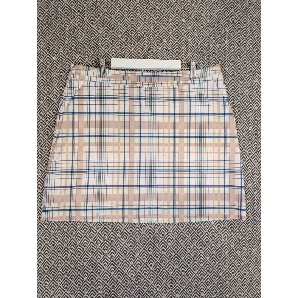 Garden Cooper Golf Skirt Size 10 Plaid Pink Blue Preppy Y2K Golf Skirt